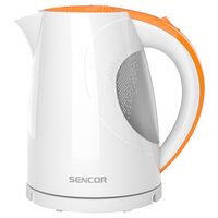Fierbator electric, capacitate 1.5 l, putere 2200 W, Alb/Portocaliu, filtru anticalcifiere