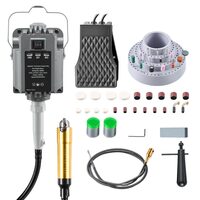 Polizor cu arbore flexibil si pedala, 1200 W, Turatie 30000 rpm, lungime ax 100 cm, 112 accesorii