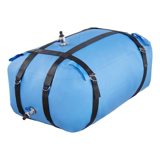 Rezervor de stocare apa, Portabil, Capacitate 132 l, PVC, Conectori rapizi metalici, 870 × 560 × 300 mm, Curele prindere