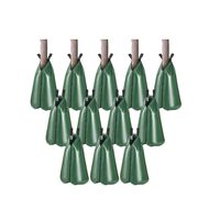 Set 12 x inel de irigare tulpina pomi, eliberare lentă 5-9 ore, Capacitate 75 l, PVC, Verde