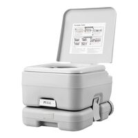 Toaleta portabila pentru camping, Rezervor apa 12 l, Rezervor canalizare 12 l, Consum apa spalare 80 ml, max 200 kg, Geanta transport