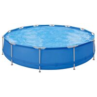 Piscina rotunda cu cadru metalic, Pompa filtru, Diametru 427 cm, Inaltime 84 cm
