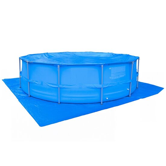 Piscina rotunda cu cadru metalic, Pompa filtru, Scara, Diametru 427 cm, Inaltime 84 cm