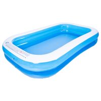 Piscina gonflabila pentru copii, Dimensiune 305x183x50 cm, Albastru/Alb, 1075 l