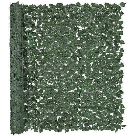 Gard artificial confidentialitate iedera, 1.5 x 2.5 m, Verde, rezistent UV