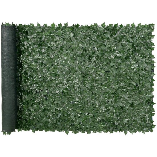 Gard artificial confidentialitate iedera, 1.5 x 3 m, Verde, rezistent UV