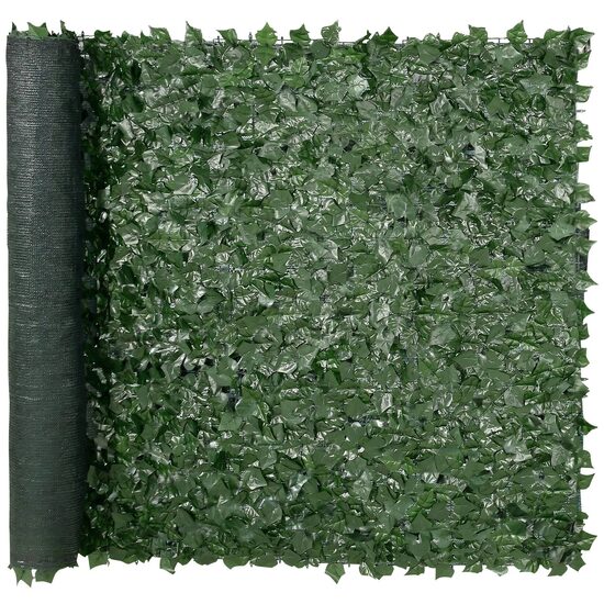 Gard artificial confidentialitate iedera, 1.5 x 2.5 m, Verde, Densitate mare, rezistent UV