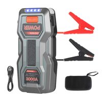 Jump Starter auto portabil, 3000 A, Lanterna, USB, Baterie Litiu 16 Ah, Protectie polaritate inversa, supracurent, supratensiune