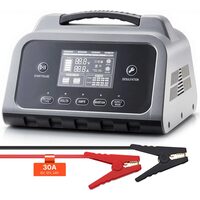 Redresor Smart in 7 etape, LCD, 30 A, tensiune/curent reglabil, Mod Profesional pentru baterii non-standard, 6/12/24 V