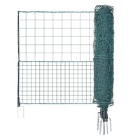 Tarc temporar mobil pentru Pasari/Animale mici, 1 x 25 m, Verde, 8 x Stalpi sustinere din fibra de sticla
