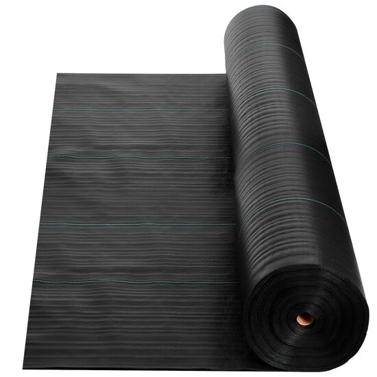 Geotextil de inalta densitate 100 g/m², contra buruienilor, 2 x 50 m, Negru