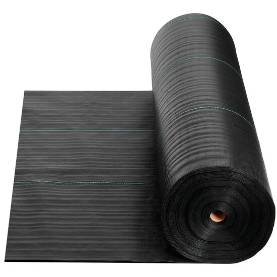 Geotextil de inalta densitate 168 g/m², contra buruienilor, 1.2 x 76.2 m, Negru