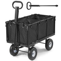 Carucior de gradina, Otel, Capacitate 544 kg, Otel, panouri detasabile, 990 x 520 x 410 mm
