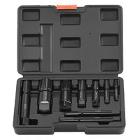 Set 9 extractoare pentru indepartarea filetelor rupte ale tevilor 1/8", 1/4", 3/8", 1/2", 3/4" si 1", Otel Cr-Mo