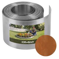 Bordura din Otel Corten, Lungime 10 m, Inaltime 15 cm, Flexibila, Grosime 1 mm