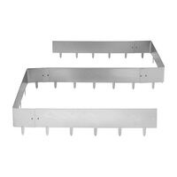 Set 10 x Borduri din Otel Corten, Lungime totala 10 m, Inaltime 23 cm, Grosime 1.2 mm, 11 x accesorii conectare