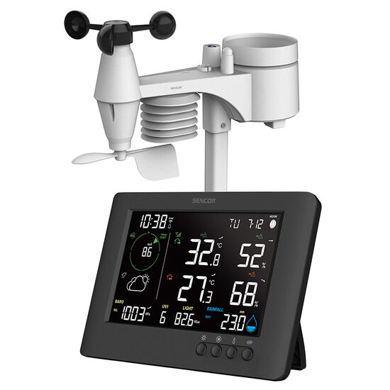 Statie meteorologica profesionala, 7 in 1, Wi-Fi, Ecran TFT, Android si iOS