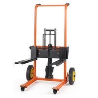 Carucior pentru transpalet, Pliabil, Inaltime max ridicare 100 cm, Capacitate 205 kg