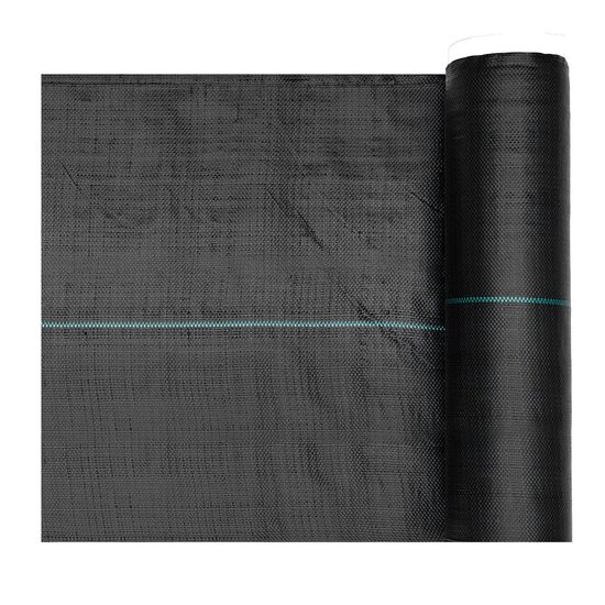 Geotextil de inalta densitate 90 g/m², contra buruienilor, 0.4 x 30.5 m, Negru