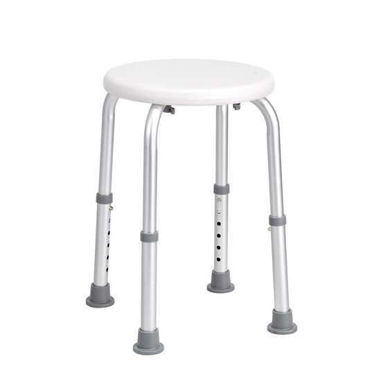 Scaun de dus cu inaltime reglabila pe 6 niveluri pentru persoane cu dizabilitati, max 136 kg, Anti-derapant, aluminiu