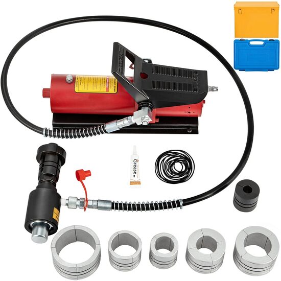 Trusa hidraulica pentru largirea tevilor de esapament, 1-5/8" pana la  4-1/4", 4 x matrite, 10 t