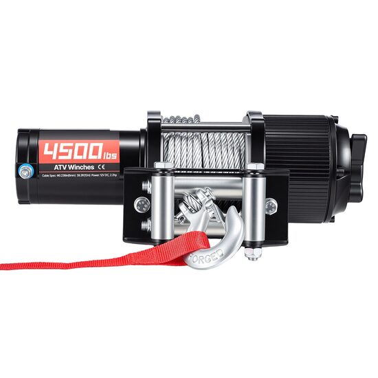 Troliu electric 2.2 CP, capacitate 2041 kg, IP54, Telecomanda Wireless, cablu de oțel Φ6 mm x 12 m, 12 V DC