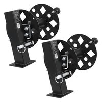 Set 2 x Rola pentru cablu de sudura, Otel, Capacitate  45,.7 m (50 mm²) sau 38 m (70 mm²), blocabil