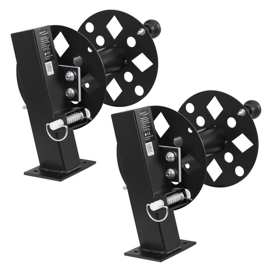 Set 2 x Rola pentru cablu de sudura, Otel, Capacitate  45,.7 m (50 mm²) sau 38 m (70 mm²), blocabil