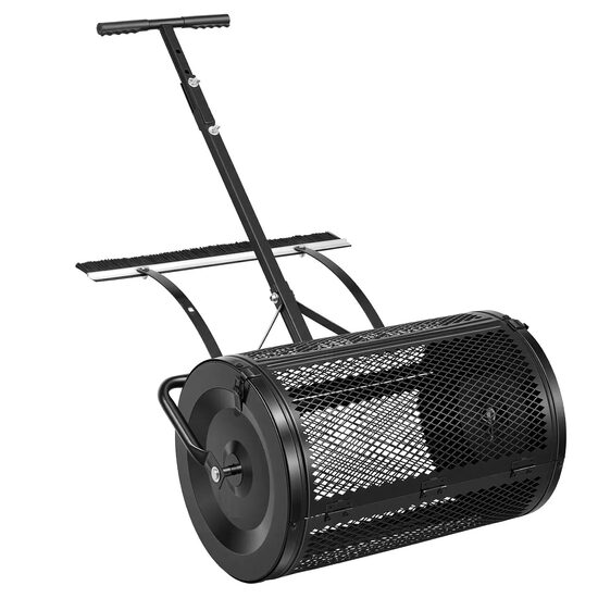 Distribuitor compost, Latime 61 cm, reglabil inaltime, Otel, capacitate 77 l
