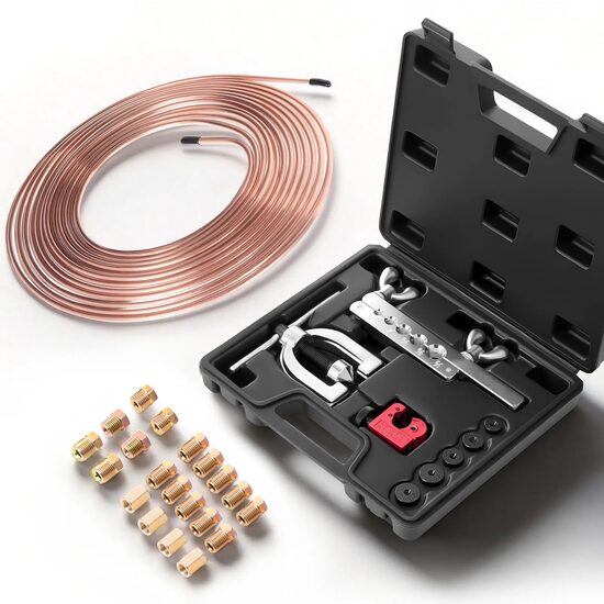 Trusa de scule pentru evazare versatilă la 45° conducte de frana, 7.6 m x 4.76 mm