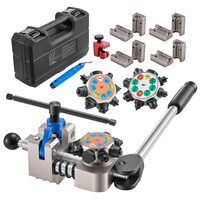 Trusa de scule pentru bercuit conducte de frana, 4,76 mm, 6,35 mm, 7,94 mm, 9,52 mm, unghiuri de 37° si 45°, otel carbon