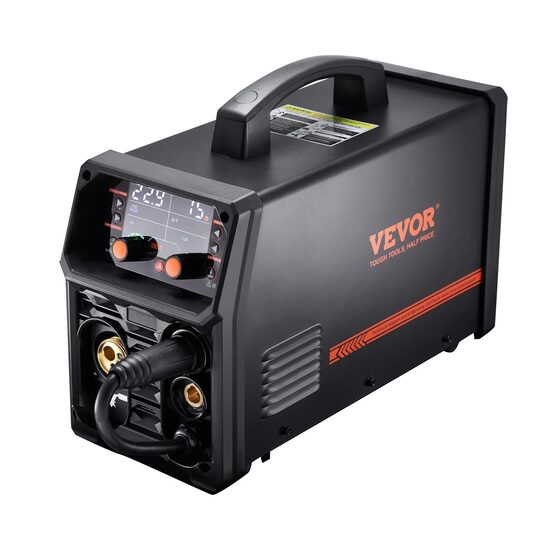 Aparat de sudura multiproces 5 in 1 MIG Pluse/MIG cu gaz/MIG cu miez de flux/Stick/Lift TIG, tehnologie invertor IGBT 200 A, Ecran digital