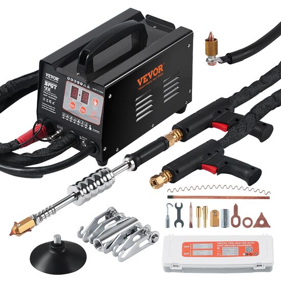 Aparat de sudura in puncte pentru extragerea loviturilor din caroserie, 3 kW, Reglare manuala/automata prin contact, 7 functii