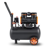 Compresor portabil fara ulei Ultra-silentios, 1450 W, 95 l/min, 8 Bar, Capacitate rezervor 24 l