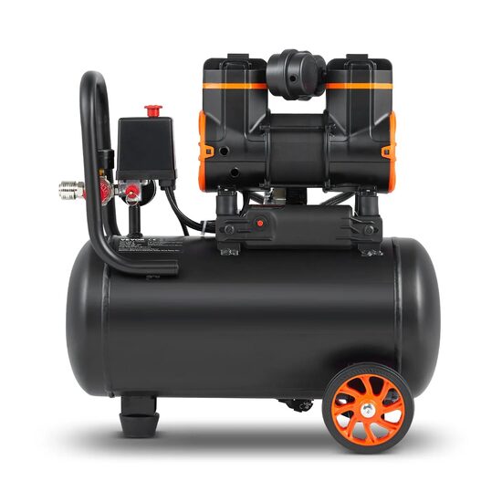 Compresor portabil fara ulei silentios, 900 W, 62 l/min, 8 Bar, Capacitate rezervor 18 l
