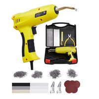 Pistol de lipit plastic, 220 W, 800 capse, Lumina Led, 450 °C, Trusa