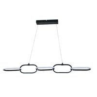 Pendul led 36 W, 2100 lm, 180-240V, Negru, IP20, 120 x 108 cm