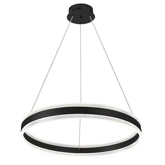 Pendul led 140 W, 9800 lm, 175-265V, Negru, IP20, 100 x 80 cm, 3CCT, dimabil, telecomanda