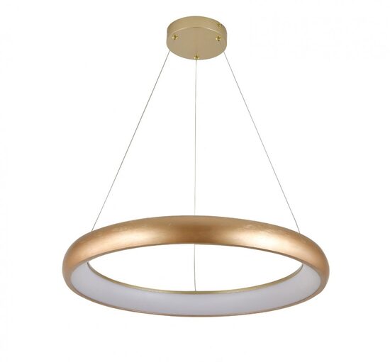 Pendul led 48 W, 2900 lm, 180-240V, Auriu, IP20, 120 x 60 cm, Aluminiu/Otel/Silicon