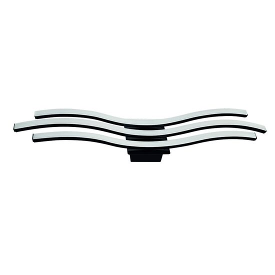 Lustra led 30 W, 1800 lm, Negru, Lumina neutra 4000K, 180-240 V, dimensiune 130x650 mm