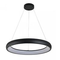 Pendul led 30 W, 21800 lm, 180-240V, Negru, IP20, 120 x 40 cm, Aluminiu/Otel/Silicon