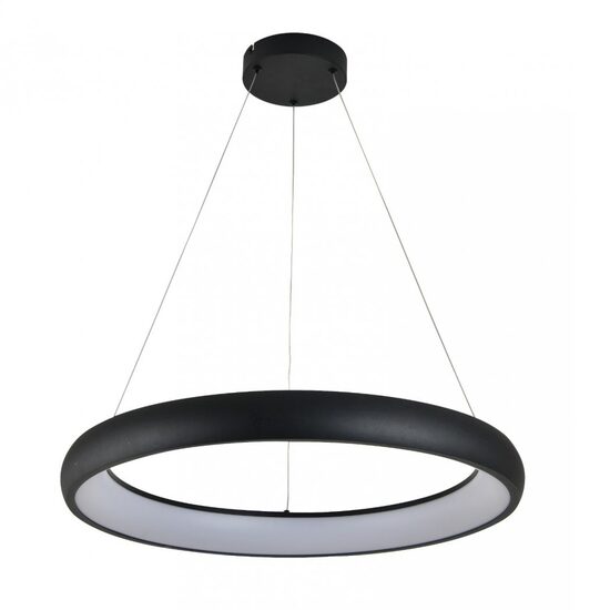 Pendul led 30 W, 21800 lm, 180-240V, Negru, IP20, 120 x 40 cm, Aluminiu/Otel/Silicon