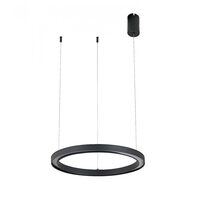 Pendul led 20 W, Negru, 180-240 V, Lumina neutra 4000K, 1200 lm, 120x40 cm