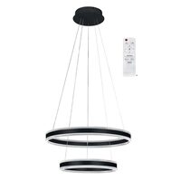 Lampa suspendata LED 150W 3CCT,  10500 lm, Negru, dimabila, telecomanda