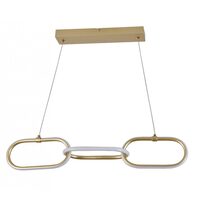 Pendul led 20 W, 1200 lm, 180-240V, Auriu, IP20, 120 x 67 cm