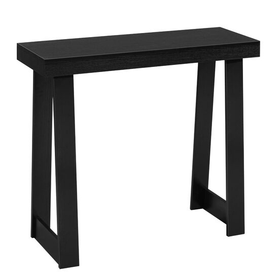 Masa consola ingusta, 1 x Nivel, Lemn, 91,5 x 30,5 x 81 cm, Negru