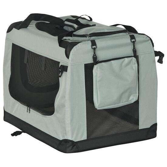 Geanta transport animale, cadru pliabil, 70 x 52 x 50 cm, pereti ventilati