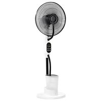 Ventilator cu picior si pulverizare apa, 3 x viteze, 57 dB, 75 W, Telecomanda, Diametrul elicei 36 cm