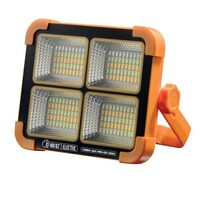Proiector solar portabil Turbo-200W, 1466 lm, IP44, incarcare solara sau de la retea, 4 moduri de iluminat