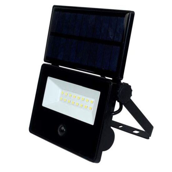 Proiector solar led, Spider-16 W, 1600 lm, IP54, Lumina rece, senzor de miscare